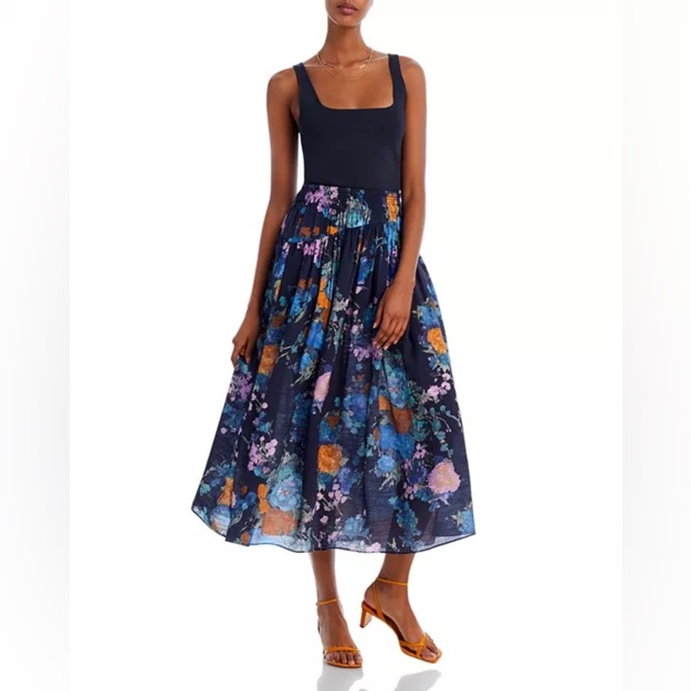 NWOT VINCE Painted Bouquet Printed Midi Skirt
Size Small - Picture 1 of 11